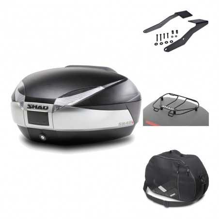 SHAD Baul trasero + herraje montaje accesorios SH48 TITANIUM PREMIUM KIT-186133