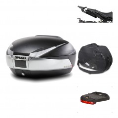 Rear trunk + mounting hardware + accessories  SH48 TITANIUM PREMIUM
