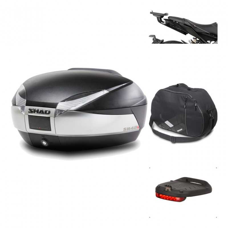 Rear trunk + mounting hardware + accessories  SH48 TITANIUM PREMIUM