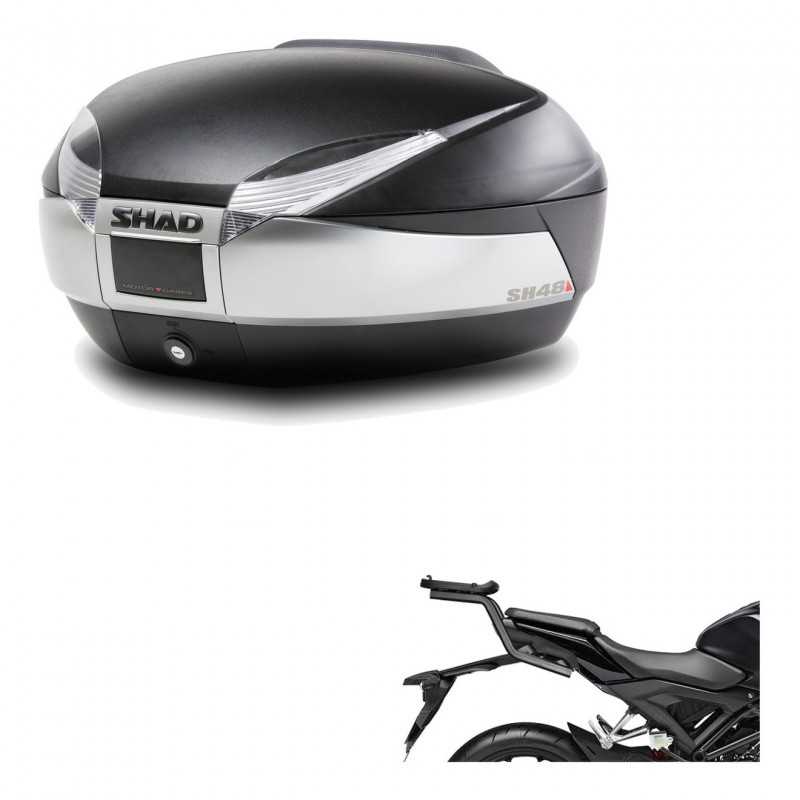 SHAD Baul trasero + herraje montaje SH48 TITANIUM PREMIUM KIT-186583