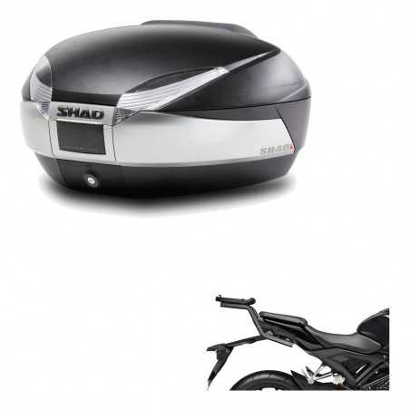 SHAD Baul trasero + herraje montaje SH48 TITANIUM PREMIUM KIT-186583