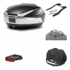 Rear trunk + mounting hardware + accessories  SH48 TITANIUM PREMIUM