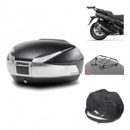 SHAD Baul trasero + herraje montaje accesorios SH48 TITANIUM PREMIUM KIT-186485