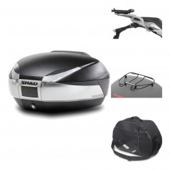 Rear trunk + mounting hardware + accessories  SH48 TITANIUM PREMIUM