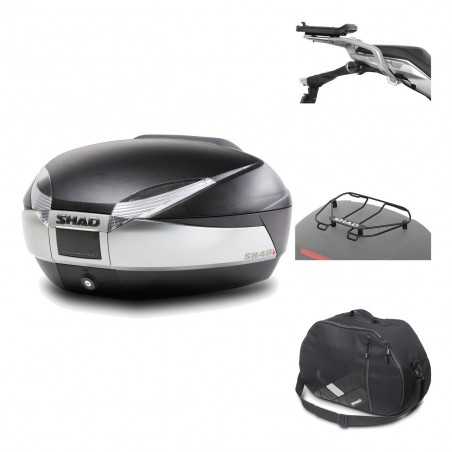 SHAD Baul trasero + herraje montaje accesorios SH48 TITANIUM PREMIUM KIT-186285