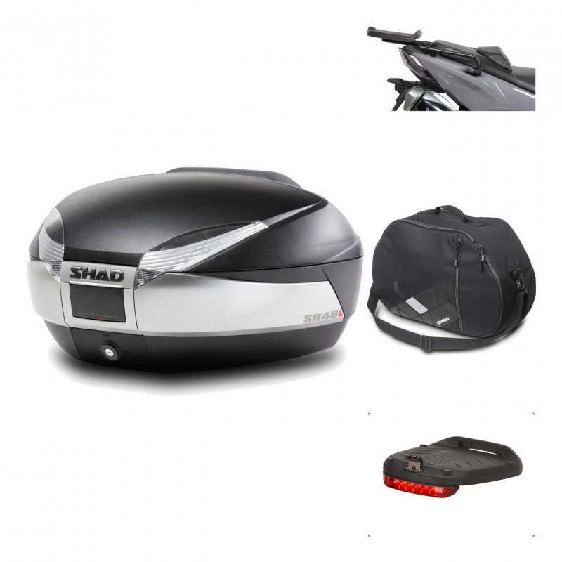 Rear trunk + mounting hardware + accessories  SH48 TITANIUM PREMIUM
