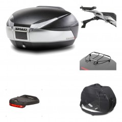 Rear trunk + mounting hardware + accessories  SH48 TITANIUM PREMIUM