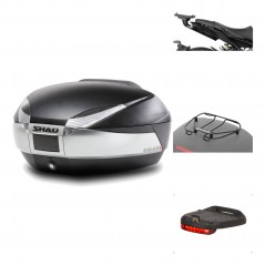 SHAD Baul trasero + herraje montaje accesorios SH48 TITANIUM PREMIUM KIT-186236