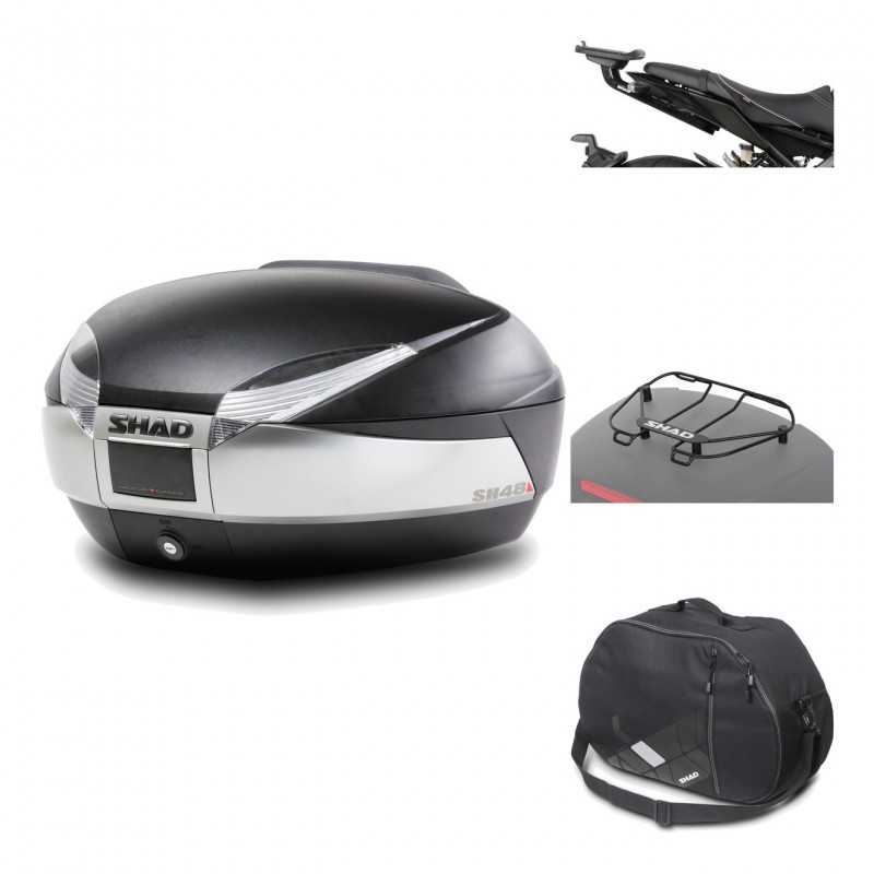 Rear trunk + mounting hardware + accessories  SH48 TITANIUM PREMIUM