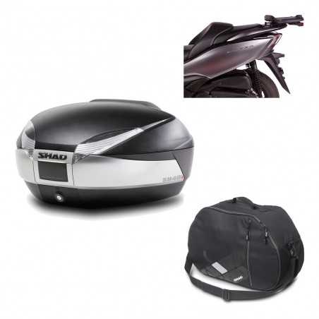 SHAD Baul trasero + herraje montaje bolsa interna SH48 TITANIUM PREMIUM KIT-186537