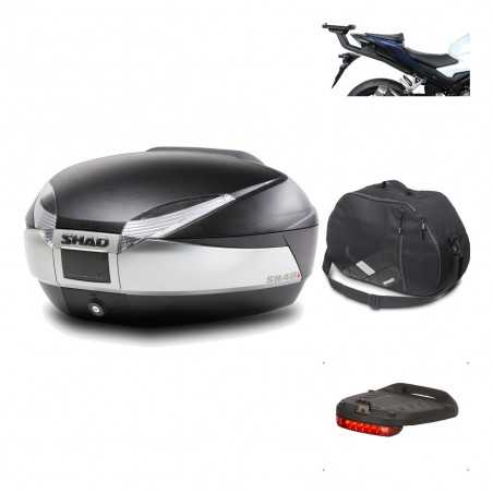 SHAD Baul trasero + herraje montaje accesorios SH48 TITANIUM PREMIUM KIT-186386