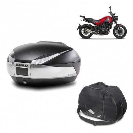 Back trunk + big top fitting + internal bag SH48 TITANIUM PREMIUM