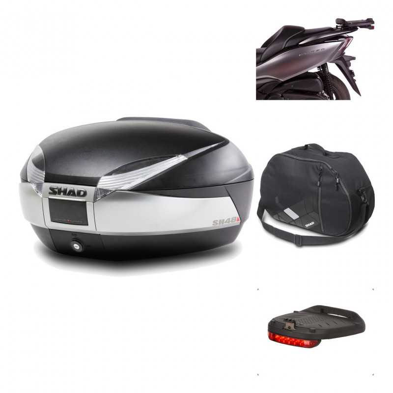 Rear trunk + mounting hardware + accessories  SH48 TITANIUM PREMIUM