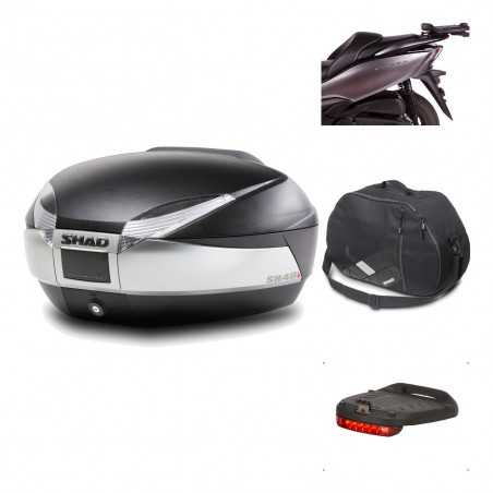 SHAD Baul trasero + herraje montaje accesorios SH48 TITANIUM PREMIUM KIT-186538