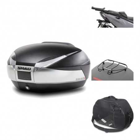 SHAD Baul trasero + herraje montaje accesorios SH48 TITANIUM PREMIUM KIT-186189