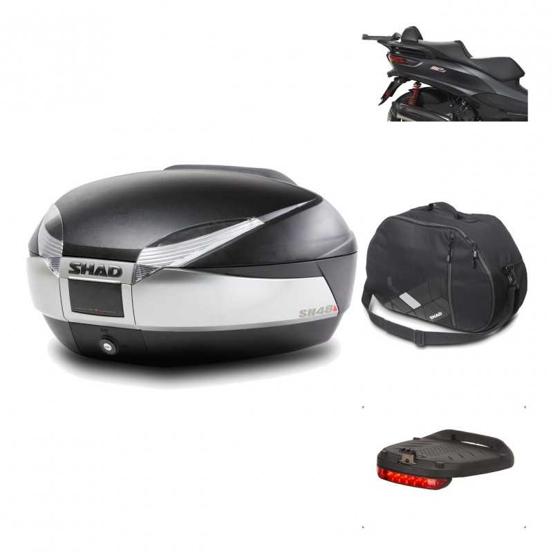 Rear trunk + mounting hardware + accessories  SH48 TITANIUM PREMIUM