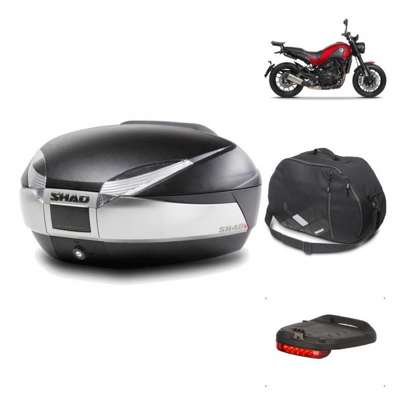Rear trunk + mounting hardware + accessories  SH48 TITANIUM PREMIUM