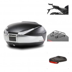 Rear trunk + mounting hardware + accessories  SH48 TITANIUM PREMIUM