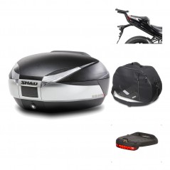 Rear trunk + mounting hardware + accessories  SH48 TITANIUM PREMIUM