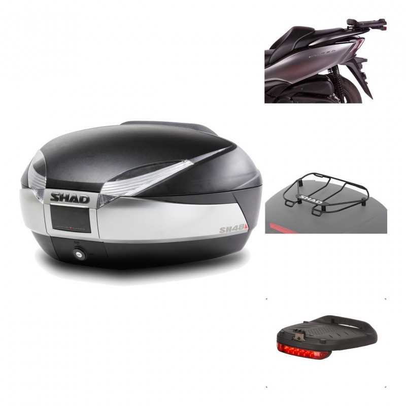 Rear trunk + mounting hardware + accessories  SH48 TITANIUM PREMIUM