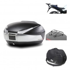 Rear trunk + mounting hardware + accessories  SH48 TITANIUM PREMIUM
