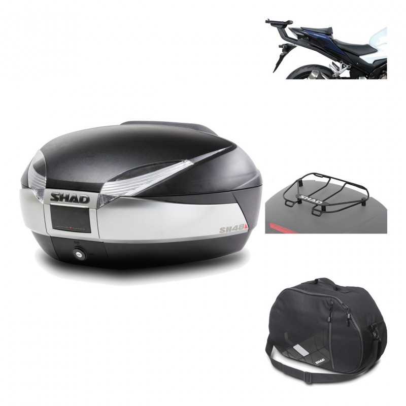 Rear trunk + mounting hardware + accessories  SH48 TITANIUM PREMIUM