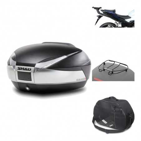 SHAD Baul trasero + herraje montaje accesorios SH48 TITANIUM PREMIUM KIT-186389