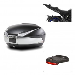 SHAD Baul trasero + herraje montaje luz de freno SH48 TITANIUM PREMIUM KIT-186440