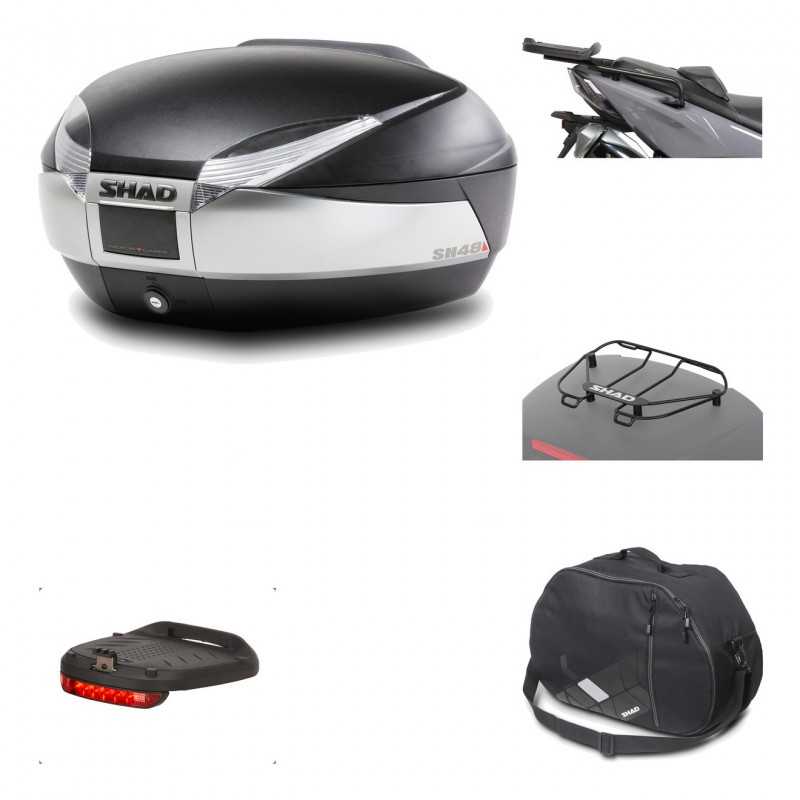 Rear trunk + mounting hardware + accessories  SH48 TITANIUM PREMIUM