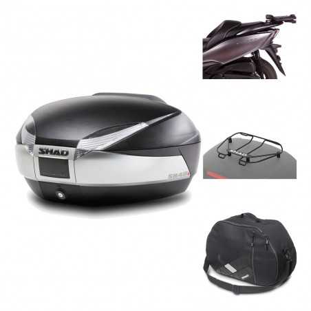 SHAD Baul trasero + herraje montaje accesorios SH48 TITANIUM PREMIUM KIT-186541