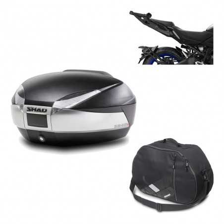 Back trunk + big top fitting + internal bag SH48 TITANIUM PREMIUM