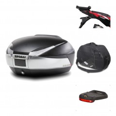 SHAD Baul trasero + herraje montaje accesorios SH48 TITANIUM PREMIUM KIT-186490