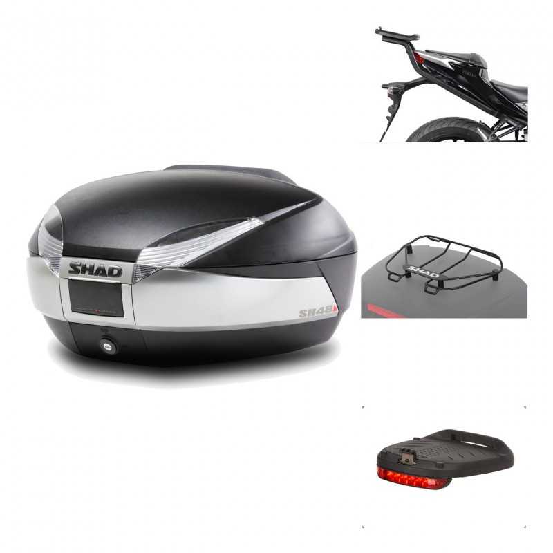 Rear trunk + mounting hardware + accessories  SH48 TITANIUM PREMIUM