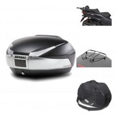 Rear trunk + mounting hardware + accessories  SH48 TITANIUM PREMIUM