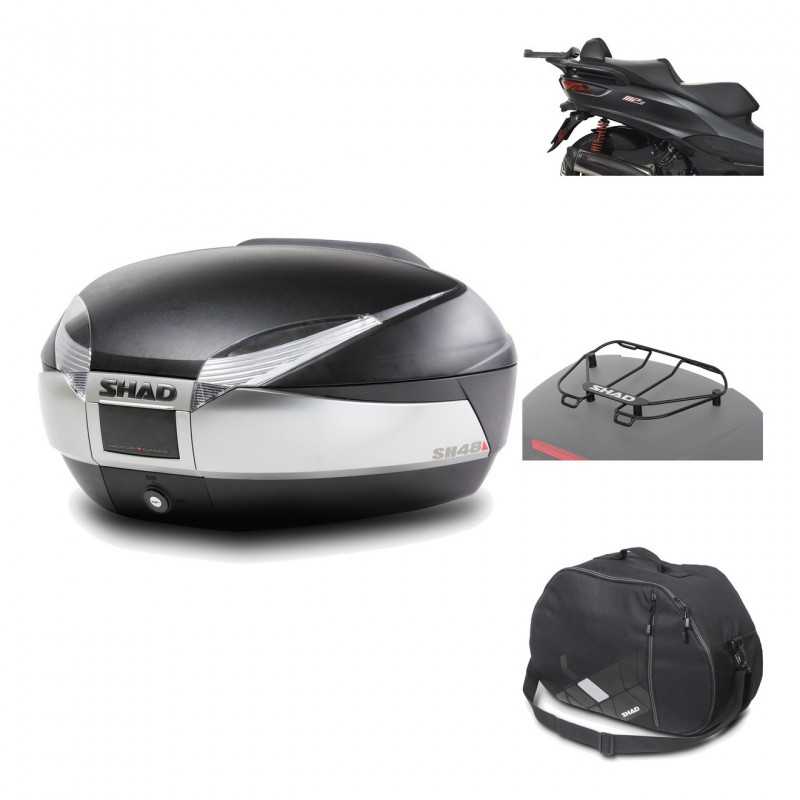 Rear trunk + mounting hardware + accessories  SH48 TITANIUM PREMIUM