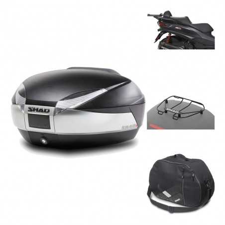SHAD Baul trasero + herraje montaje accesorios SH48 TITANIUM PREMIUM KIT-186341