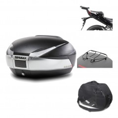 Rear trunk + mounting hardware + accessories  SH48 TITANIUM PREMIUM