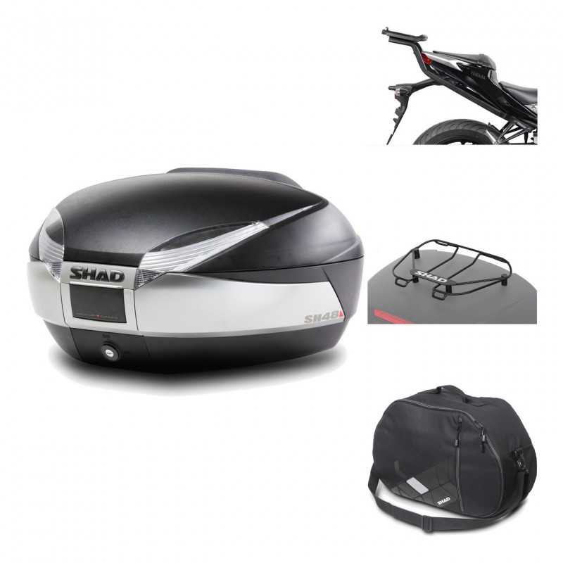 Rear trunk + mounting hardware + accessories  SH48 TITANIUM PREMIUM