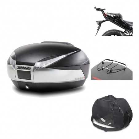 SHAD Baul trasero + herraje montaje accesorios SH48 TITANIUM PREMIUM KIT-186141