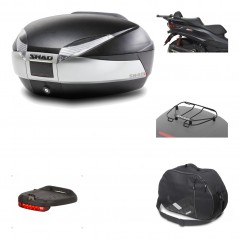 Rear trunk + mounting hardware + accessories  SH48 TITANIUM PREMIUM