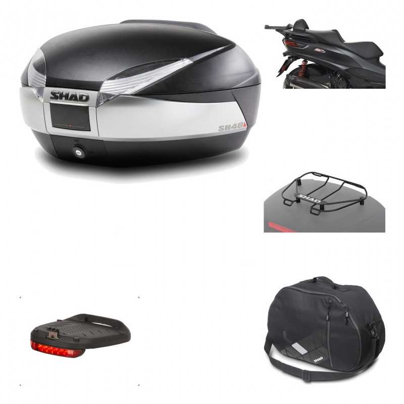 Rear trunk + mounting hardware + accessories  SH48 TITANIUM PREMIUM