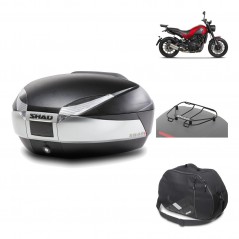 Rear trunk + mounting hardware + accessories  SH48 TITANIUM PREMIUM