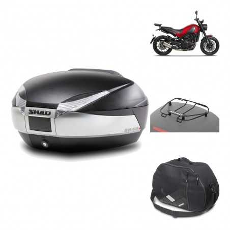 SHAD Baul trasero + herraje montaje accesorios SH48 TITANIUM PREMIUM KIT-186293