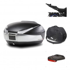 SHAD Baul trasero + herraje montaje accesorios SH48 TITANIUM PREMIUM KIT-186442