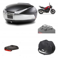 Rear trunk + mounting hardware + accessories  SH48 TITANIUM PREMIUM