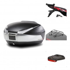 SHAD Baul trasero + herraje montaje accesorios SH48 TITANIUM PREMIUM KIT-186492