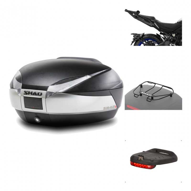 SHAD Baul trasero + herraje montaje accesorios SH48 TITANIUM PREMIUM KIT-186444