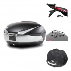 Rear trunk + mounting hardware + accessories  SH48 TITANIUM PREMIUM