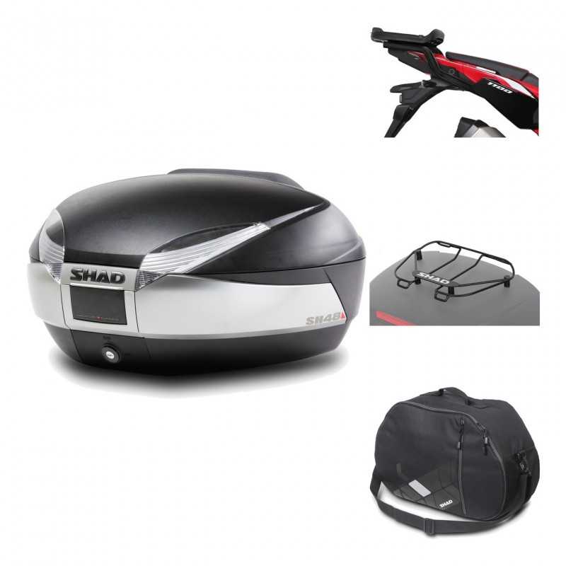 Rear trunk + mounting hardware + accessories  SH48 TITANIUM PREMIUM