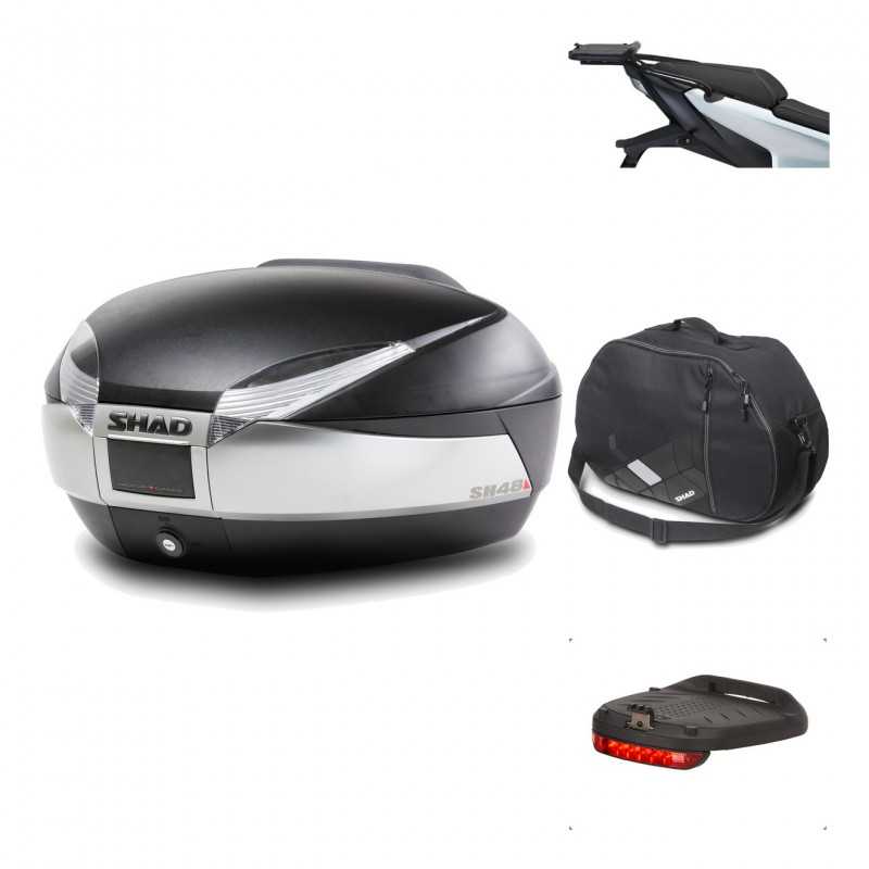 Rear trunk + mounting hardware + accessories  SH48 TITANIUM PREMIUM